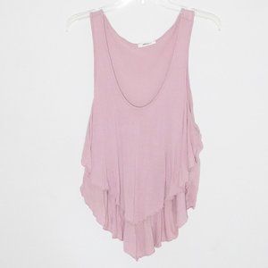 Persaya Mauve Layered Asymmetric Summer Hobo Tank